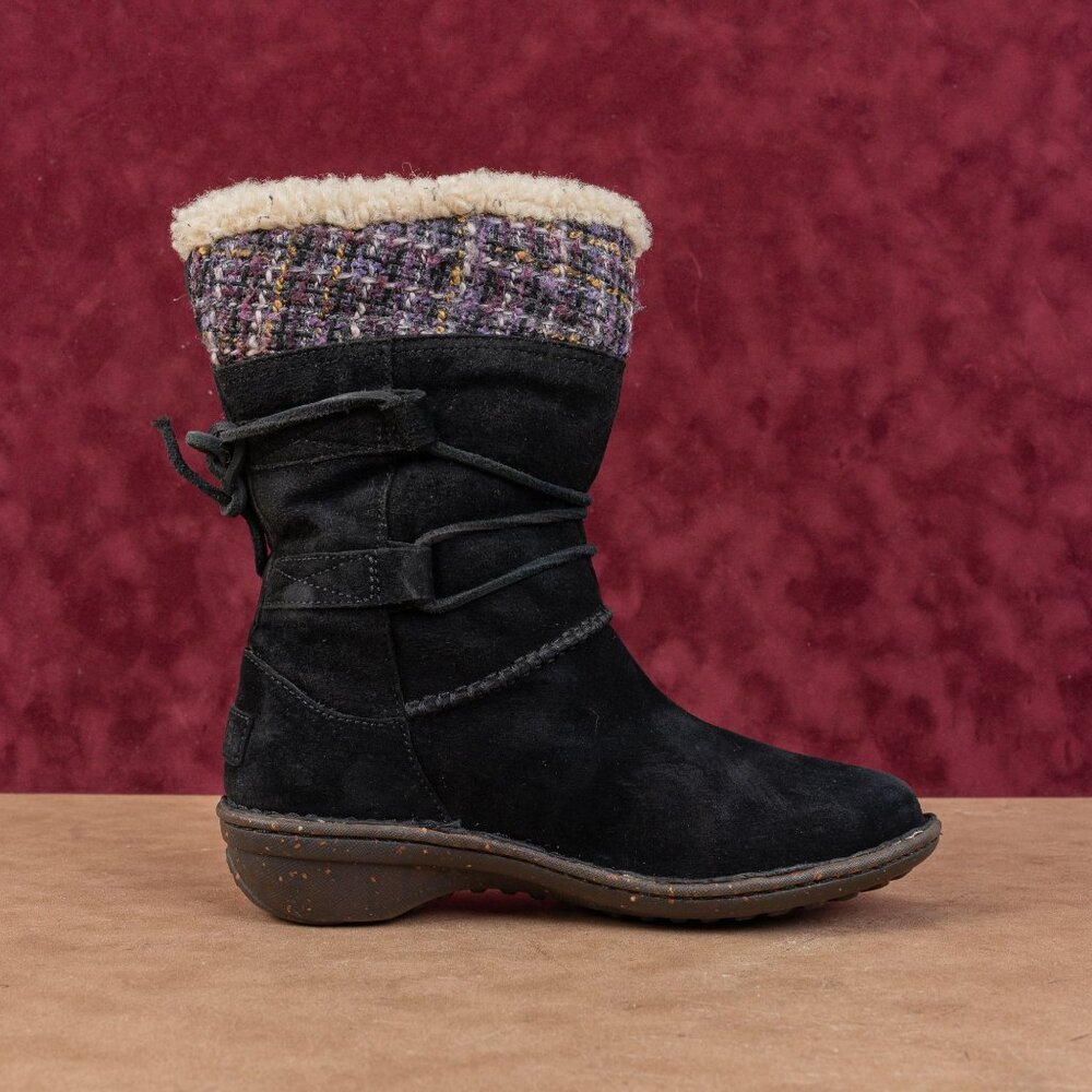 UGG Women Tanasa Fleece Lined Warm Lace Slip-on Mid calf boots sz 7 - Picture 8 of 8